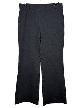 Quince Ultra-Stretch Ponte Bootcut Pants Medium X-Petite Gray Charcoal Minimal